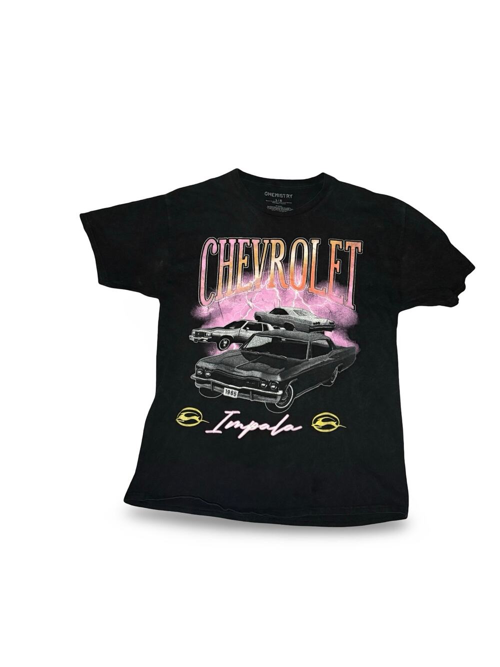 Chevrolet Impala Graphic T-Shirt – Classic Muscle Car Tee - Mens Size L